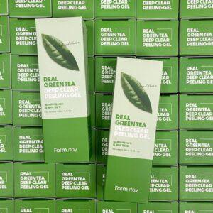Пилинг-скатка с зелёным чаем Korea FarmStay Real Green Tea Clear Peeling Gel