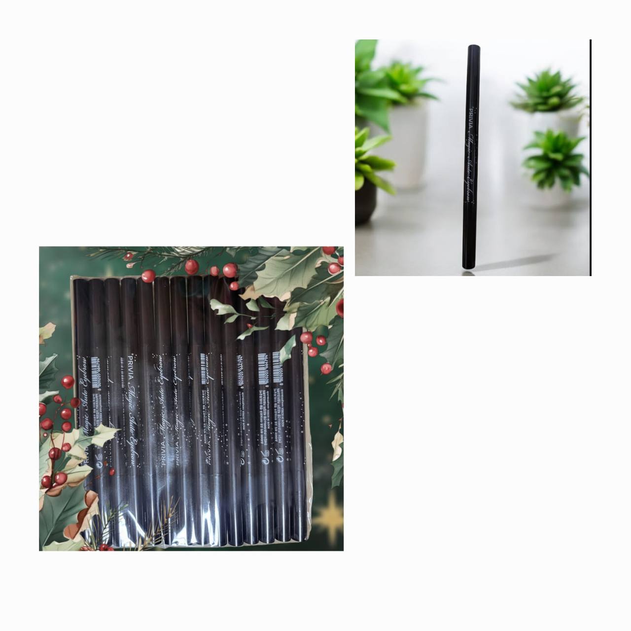 PRIVIA MAGIC AUTO EYEBROW карандаш для бровей с двух сторон — изображение 2